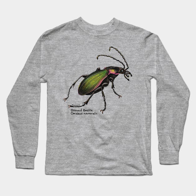 Beautiful Ground Beetle Long Sleeve T-Shirt by mernstw